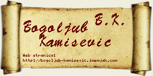 Bogoljub Kamišević vizit kartica